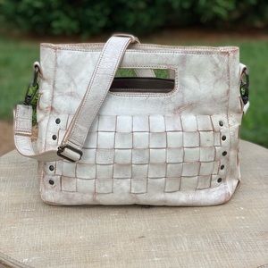 Bed Stu Orchid Handbag in Distressed White